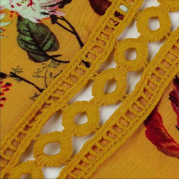 Mustard Boho Dress - Picture 2 of 3